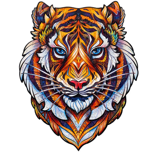 Medinė dėlionė Unidragon Lovely Tiger Nuostabusis Tigras 30-38 cm, 273 det.,Surinkimo laikas 6-8 val.